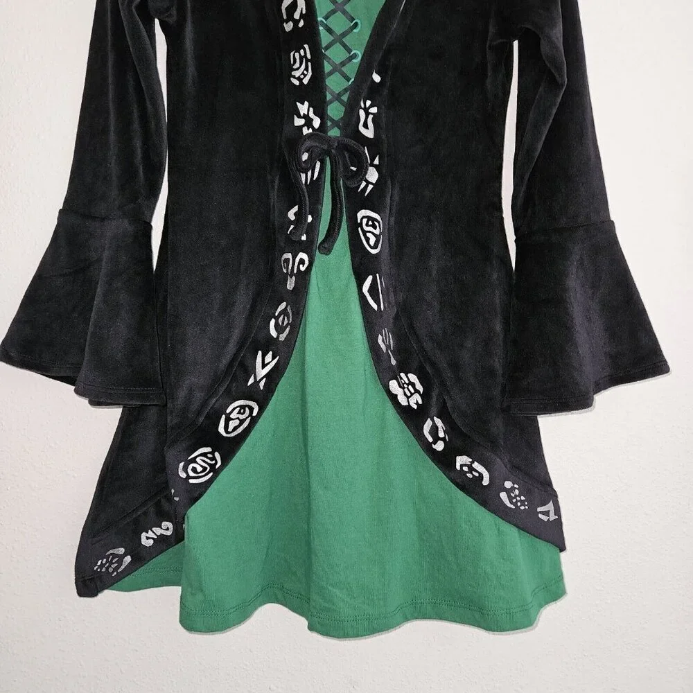 Disney Hocus Pocus Winifred Sanderson Halloween Costume Dress Girls Medium 7/8
